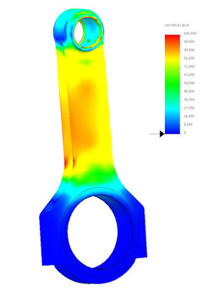 Conrod Stress at 12 ATC